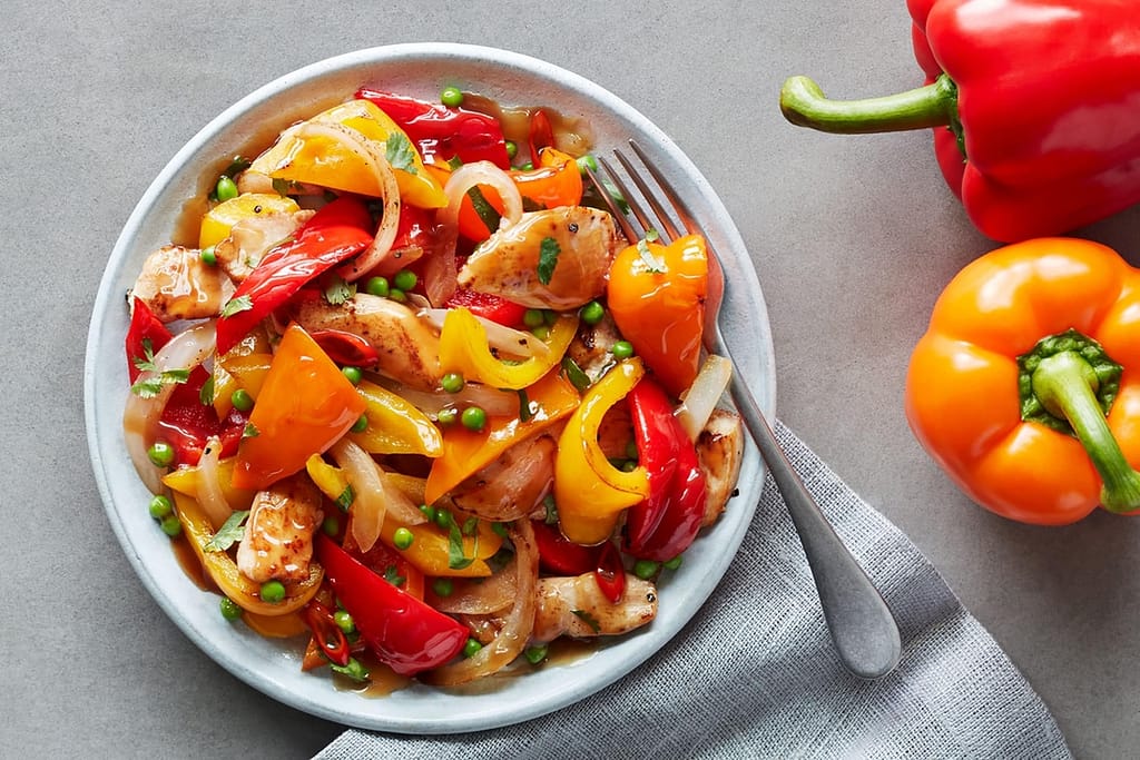 Chicken Stir-Fry with Pineapple and Red Bell Peppers Fresh Bite Paprika Recipes