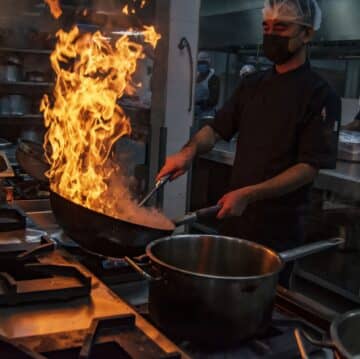 Chef Cooking  - Fresh Bite Paprika Catering Abu Dhabi