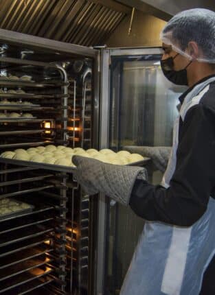 Baking Croissants  - Fresh Bite Paprika Catering Abu Dhabi